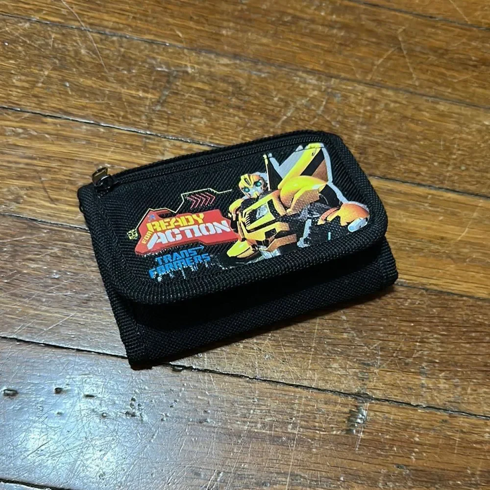 Transformers Bumblebee Boy’s Black Trifold Wallet